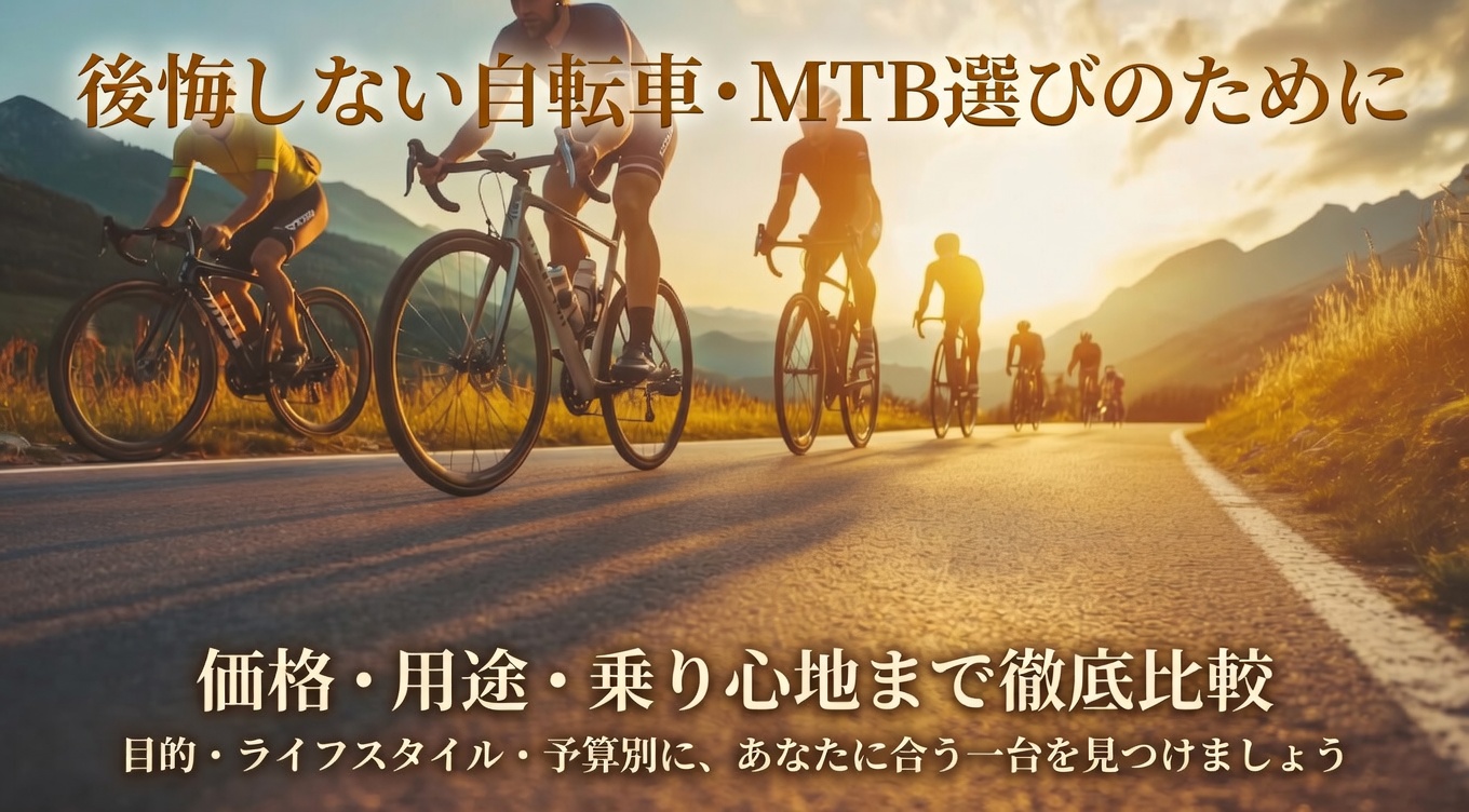 後悔しない自転車・MTB選びのために